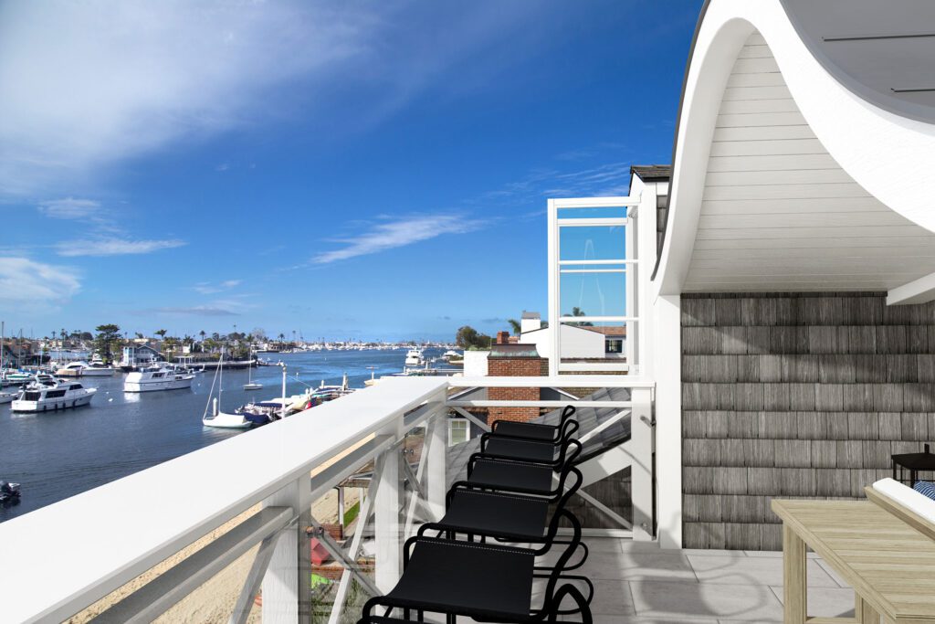 Robert Sinclair, Architect 3D architectural exterior rendering in Newport Beach, CA